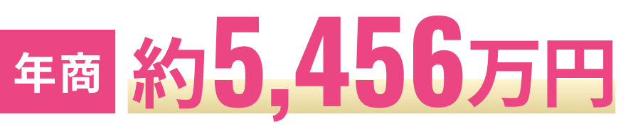 年商約5,456万円