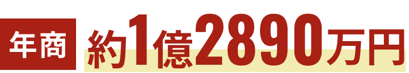 年商約1憶2890万円